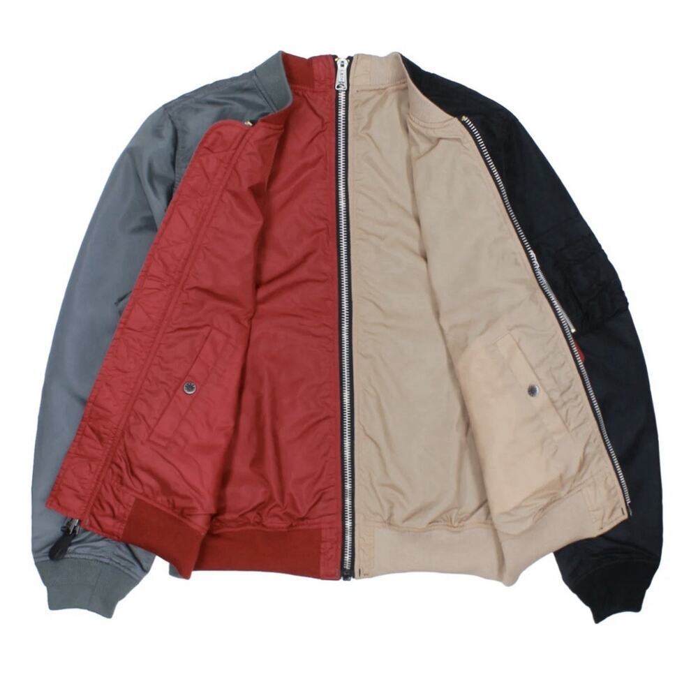Alpha Industries Bomber Flight Jacket L-2B Reversible Color Block Men’s Sz S - Picture 12 of 16
